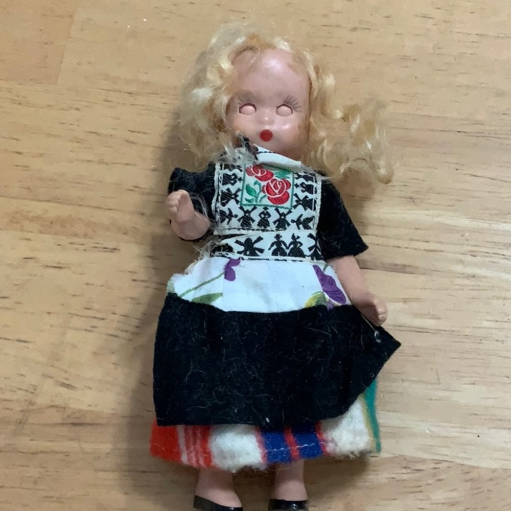 Vintage 1960s dolls from around the world. Set of 3